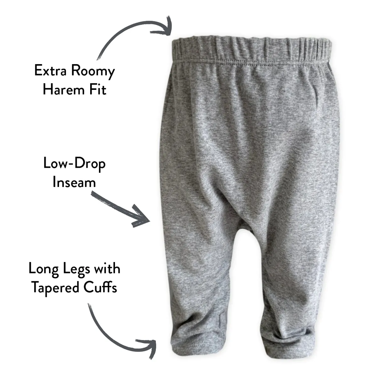 4-Pack Organic Cotton Harem Pants