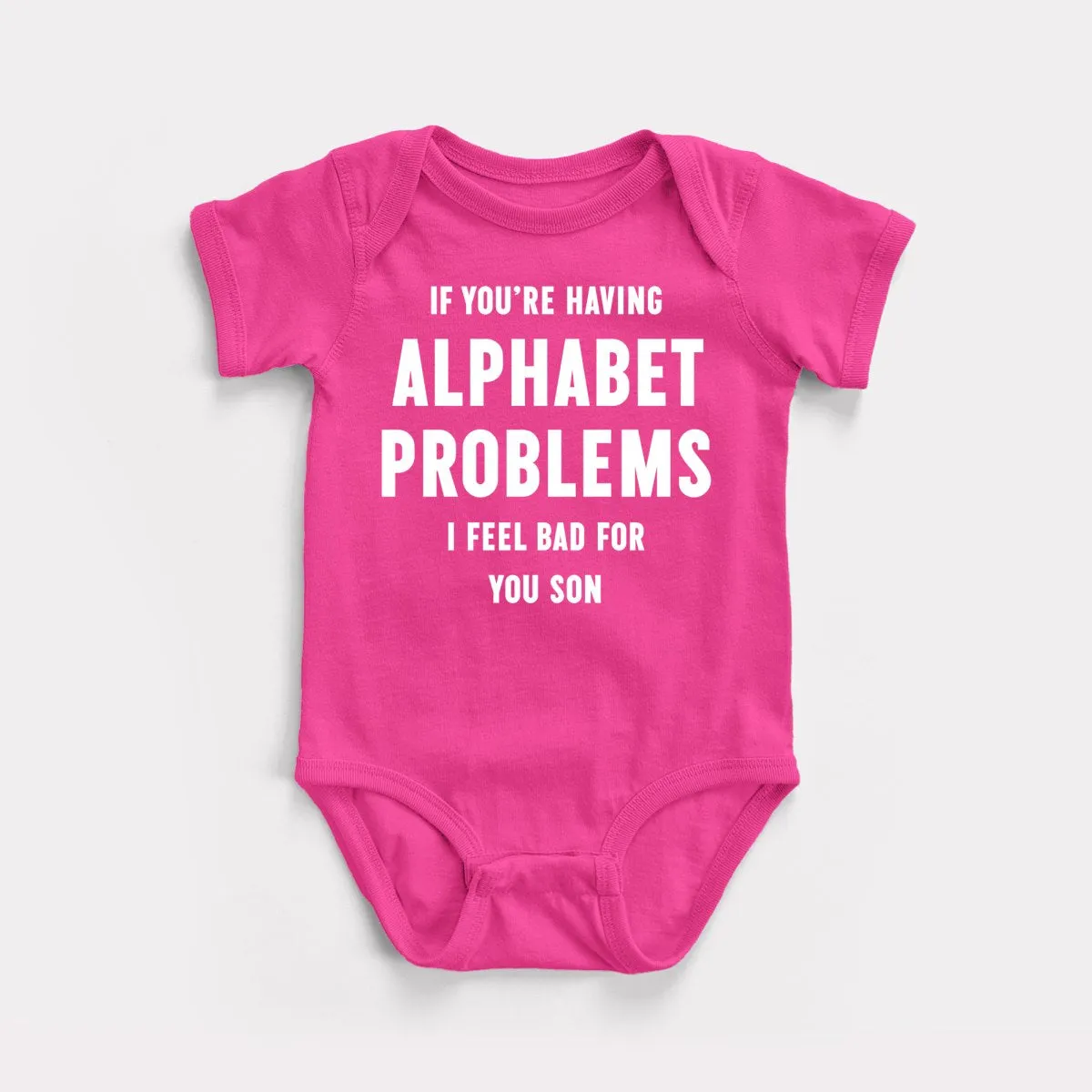 Alphabet Problems Baby Bodysuit