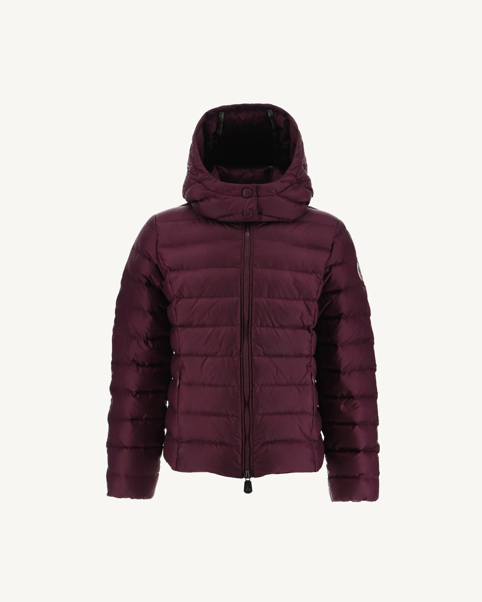 Aubergine Hooded Down Jacket Opale