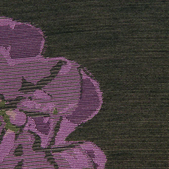 Black Mauve Floral Jacquard 58