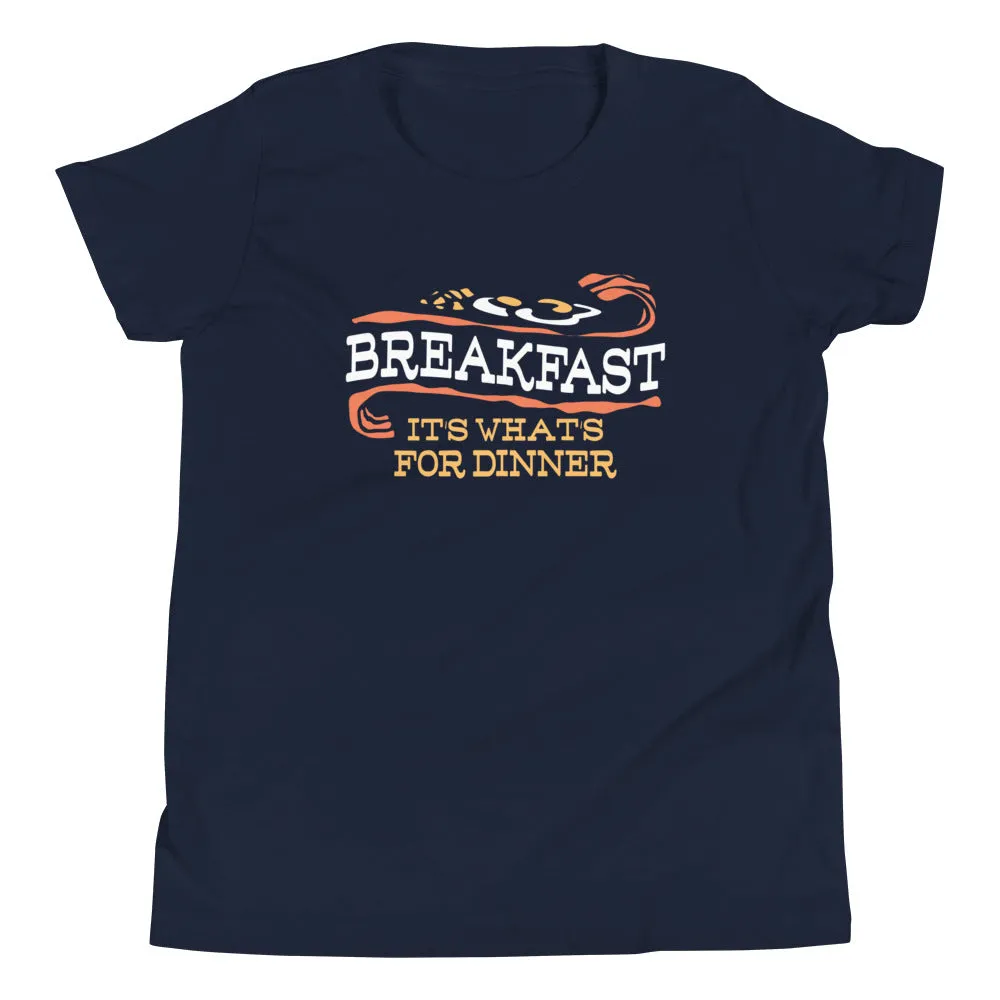 Breakfast, It's What's For Dinner Kid's Youth Tee