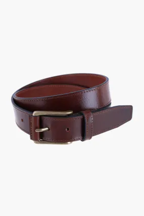 Brown Wyatt 34mm Genuine Leather Casual Jean Belt