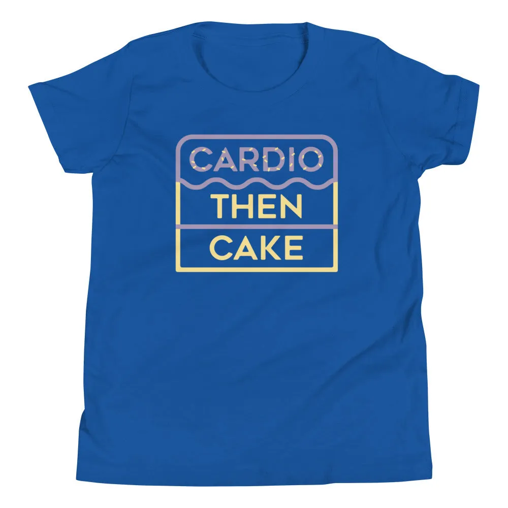 Cardio Then Cake Kid's Youth Tee