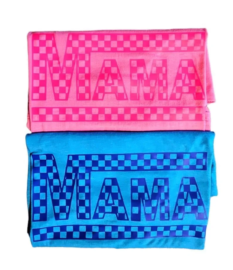 Checkered Mama Graphic Tee