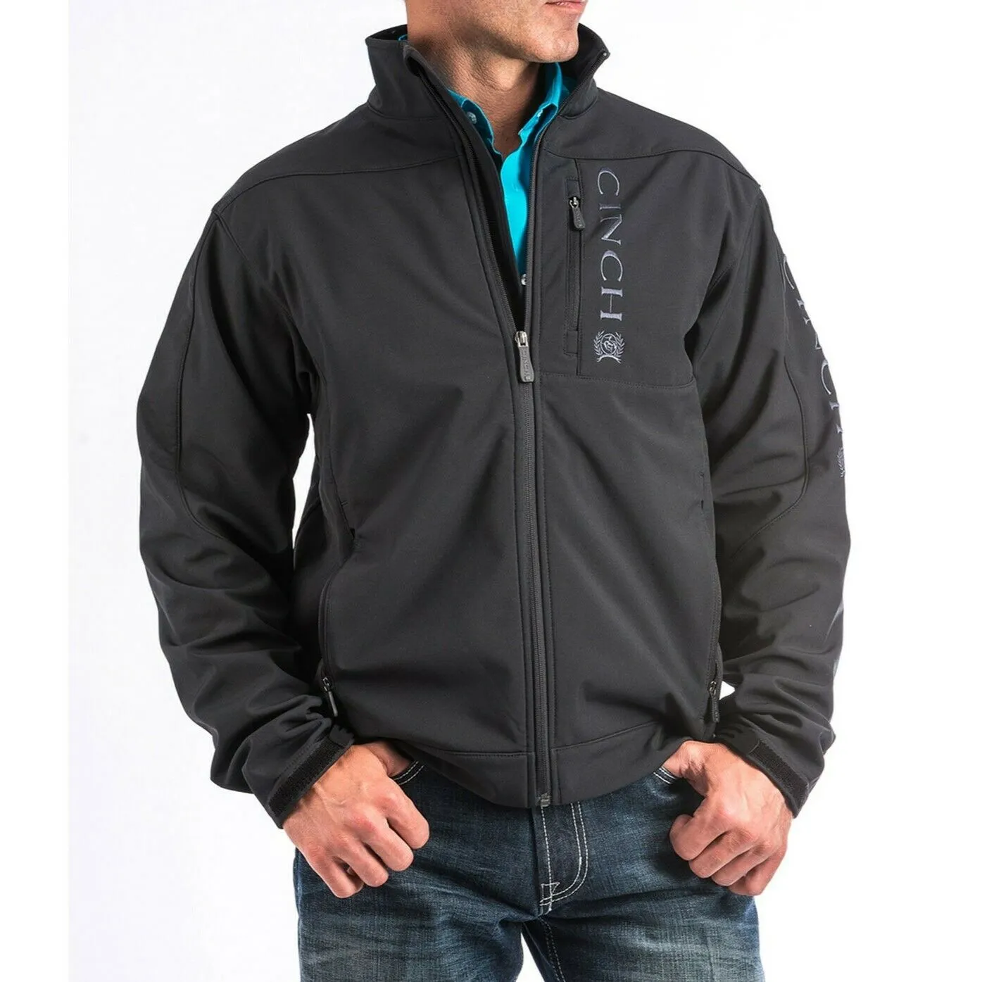 Cinch Men's Black Solid Bonded Jacket MWJ1009000