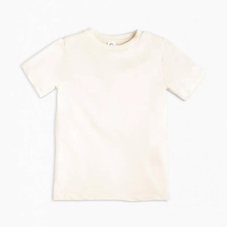 Classic Organic Crew Neck Tee - Natural