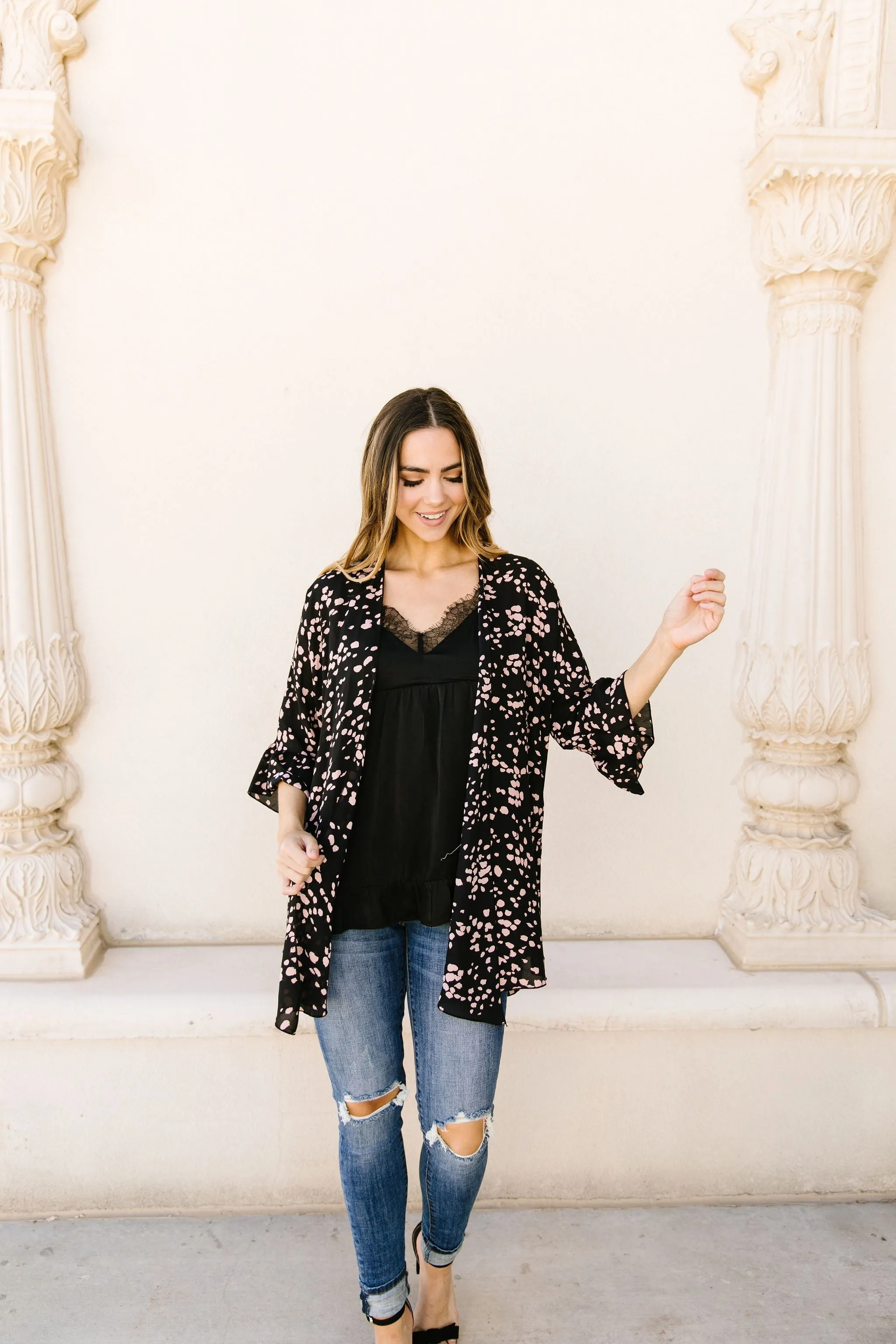 Clusters Cardigan In Black