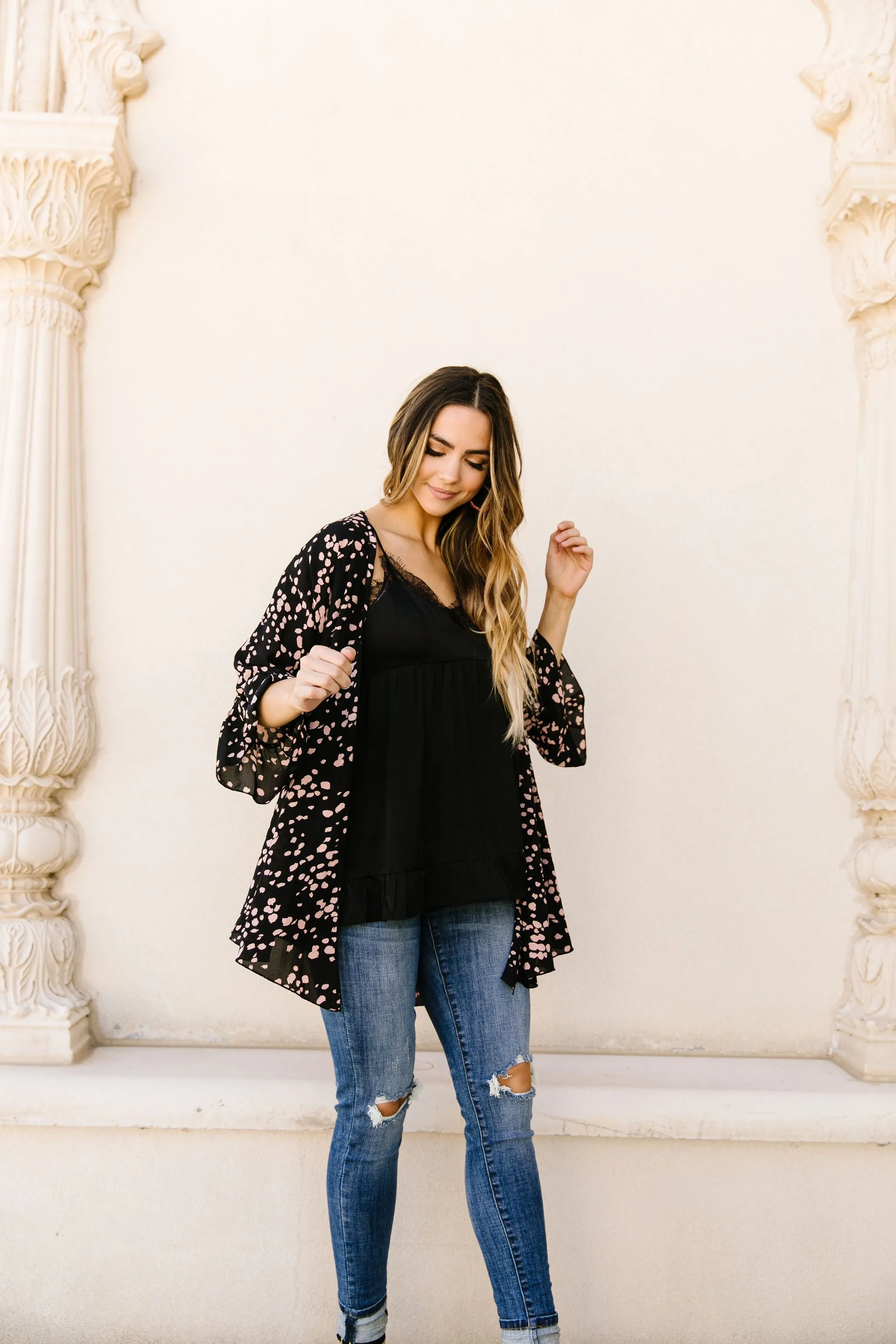 Clusters Cardigan In Black