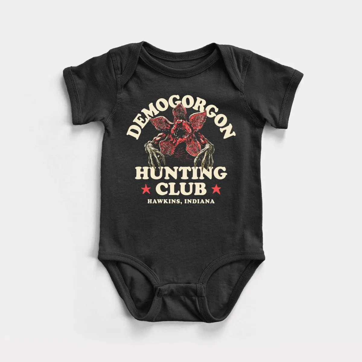 Demogorgon Hunting Club Baby Bodysuit