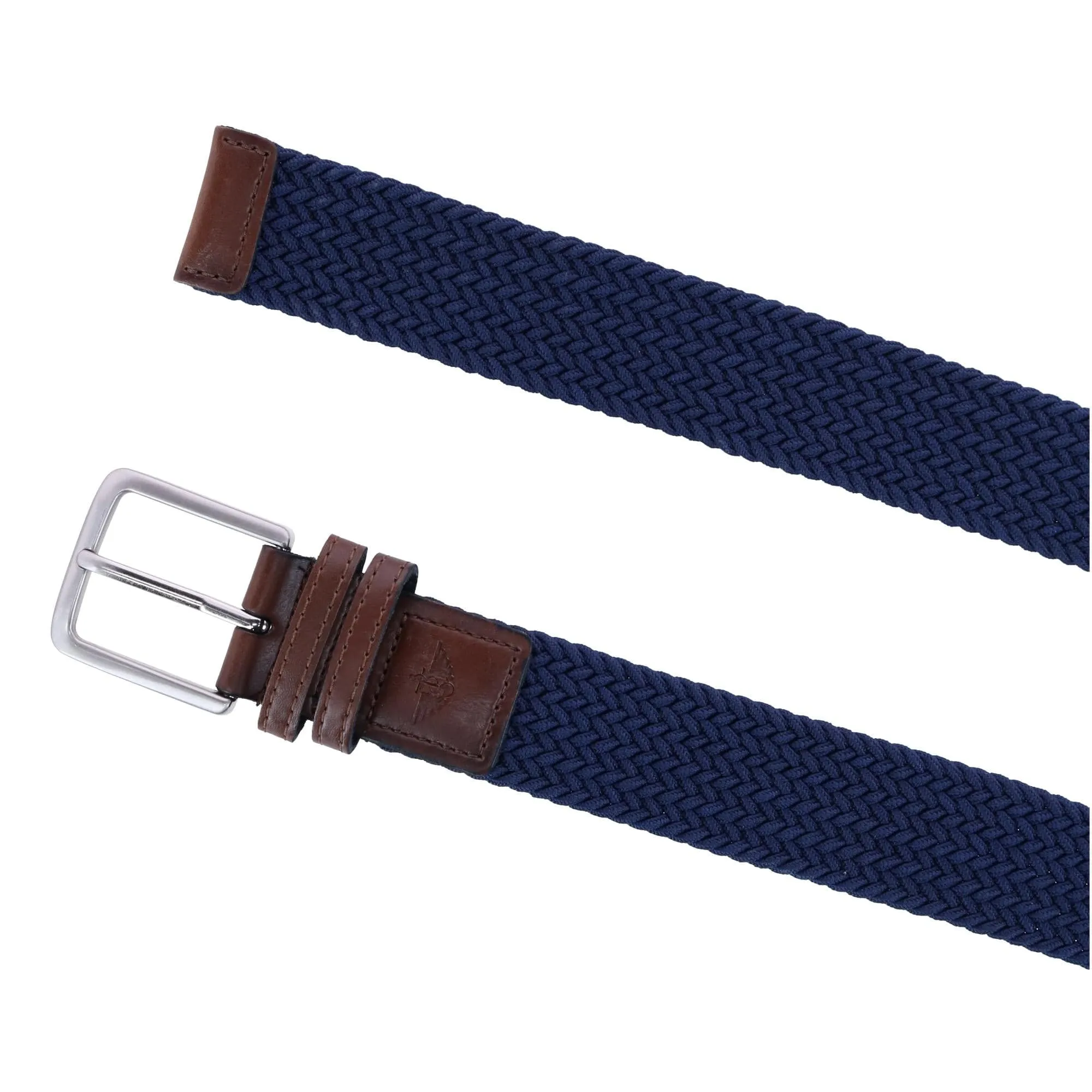 Dockers Men's Braided Elastic Web Double Loop Belt