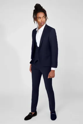 Ellroy Skinny Fit Dark Navy Wool Suit - ARCHIVE