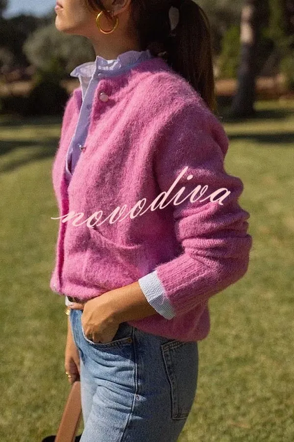 Falling for You Knit Long Sleeve Pocket Relaxed Cardigan