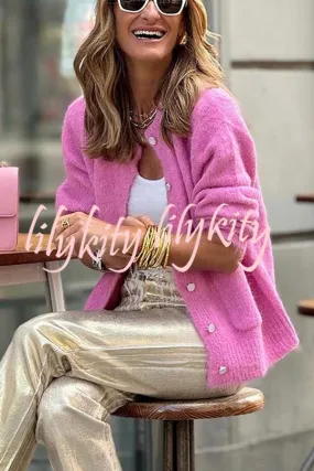 Falling for You Knit Long Sleeve Pocket Relaxed Cardigan