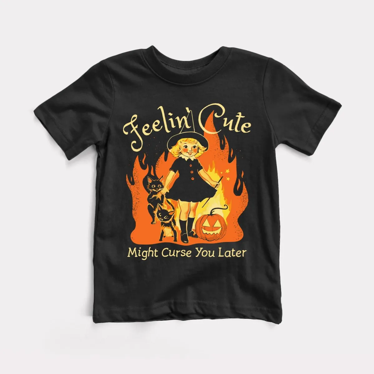 Feelin' Cute Might Curse You Later Youth Tee