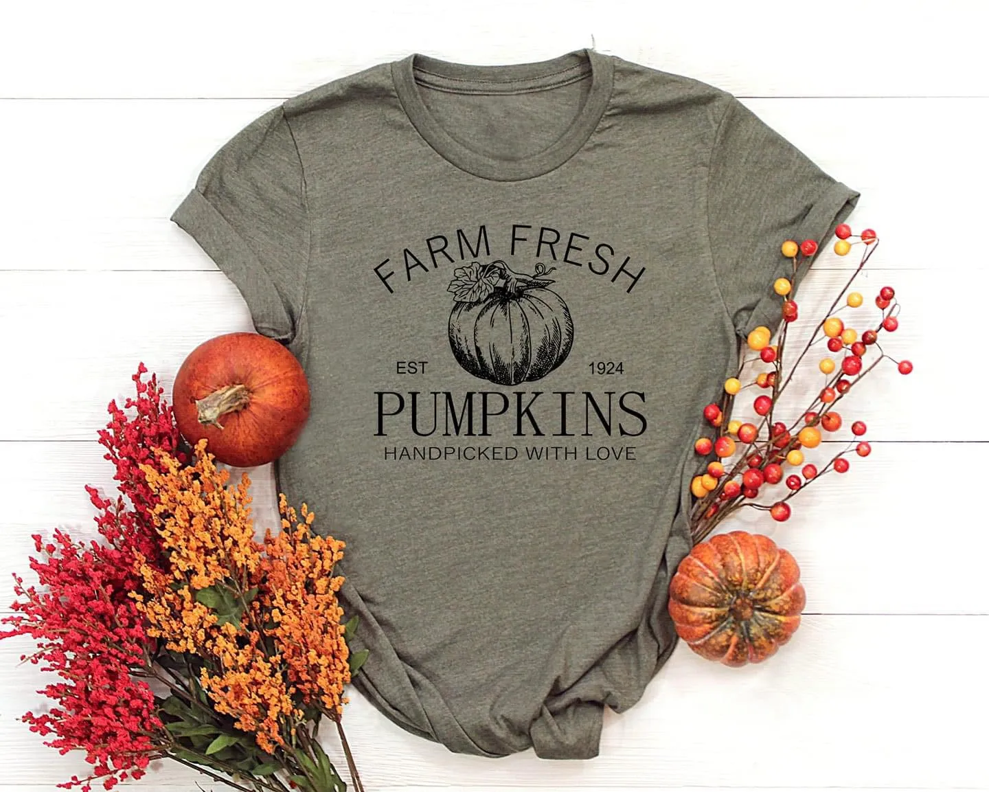 *FINAL SALE* Farm Fresh Pumpkins Tee - Multiple Colors