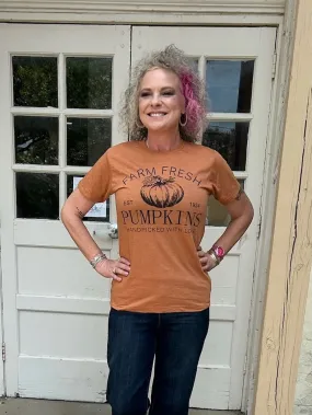 *FINAL SALE* Farm Fresh Pumpkins Tee - Multiple Colors