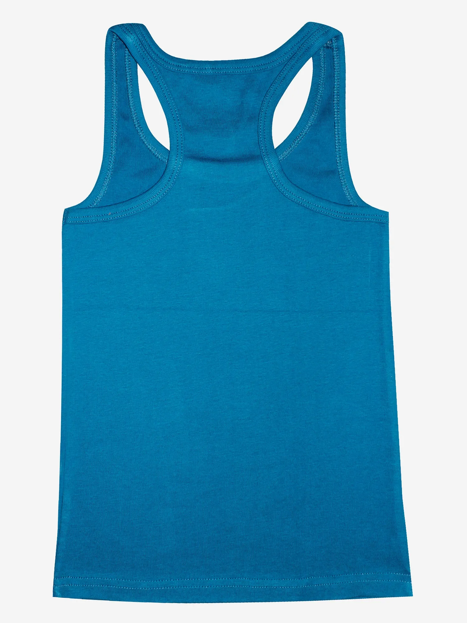 Girls Cotton Rib Racer Back Tank Top