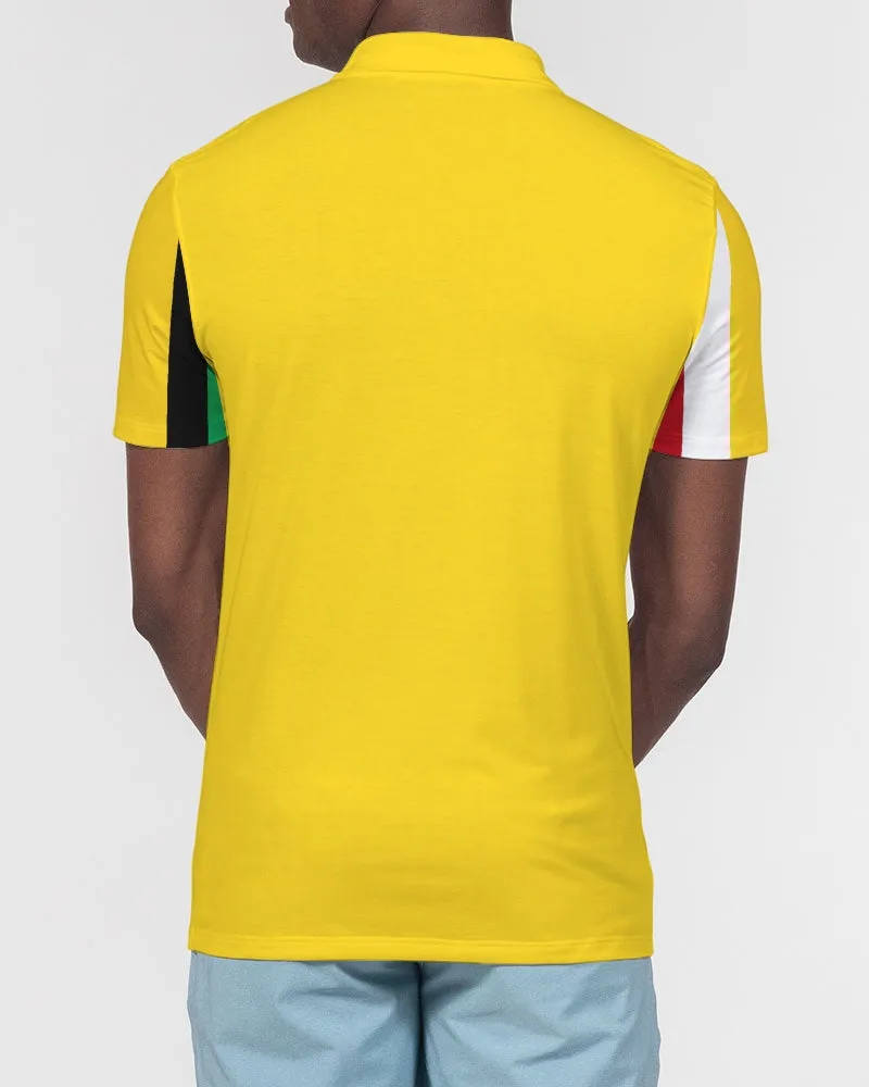 Gold Guyanese Swag™ Men's Slim Fit Short Sleeve Polo