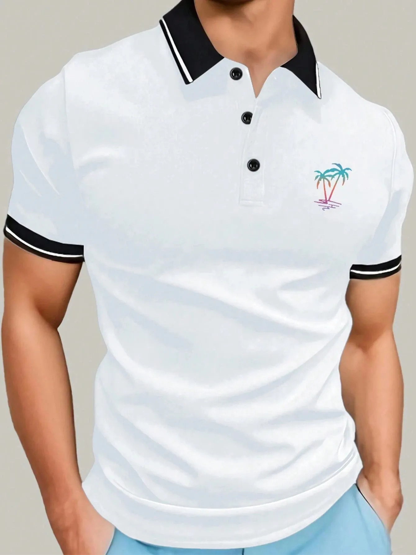 Grant – Summer Stripe Polo Shirt for Men