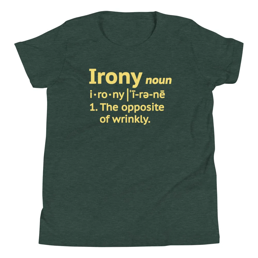 Irony Definition Kid's Youth Tee