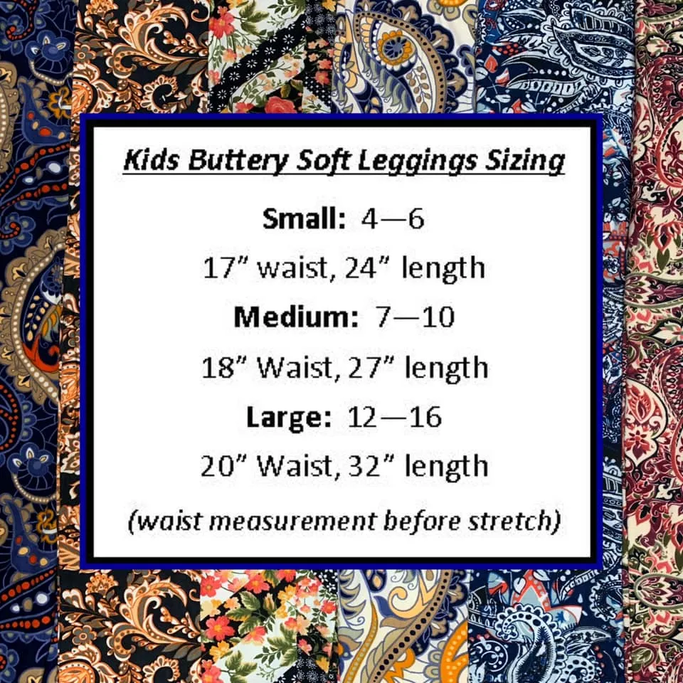 Kids Buttery Soft Leggings - 4 Color Camo