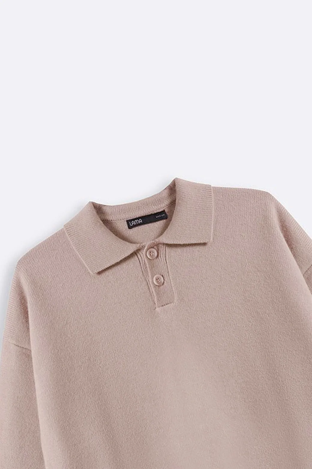 KNIT POLO SWEATER