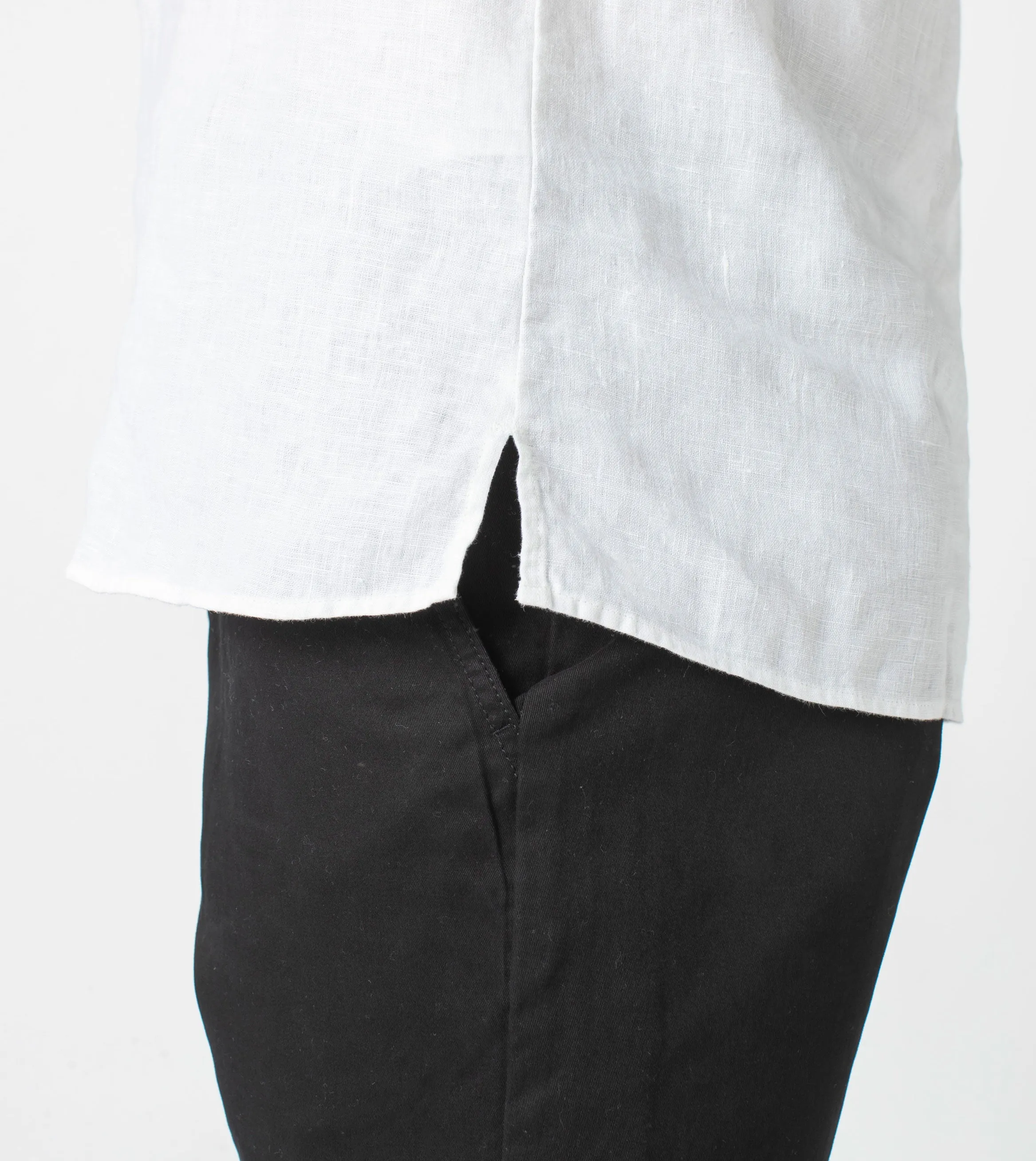 Linen SS Shirt White