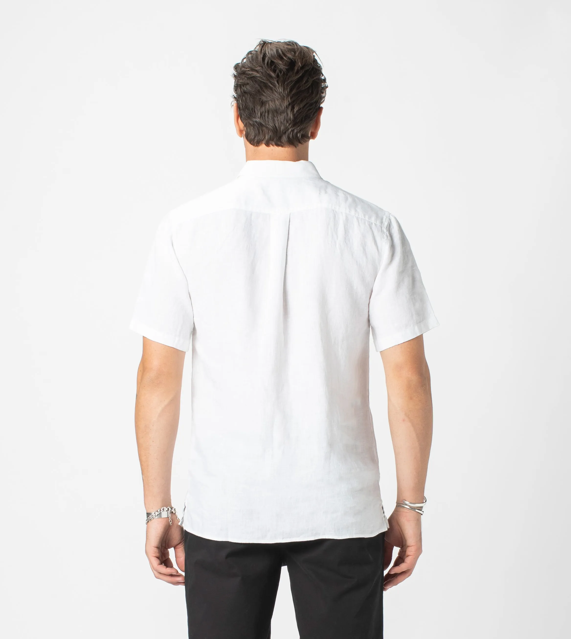 Linen SS Shirt White