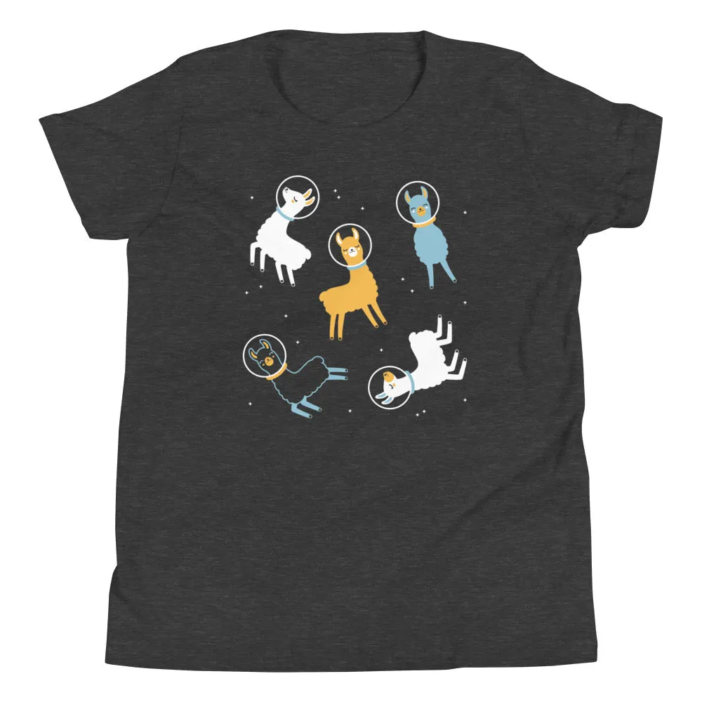 Llamas In Space Kid's Youth Tee