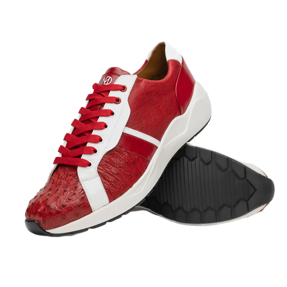 Marco Di Milano Lyon II Ostrich Rubber Red-White