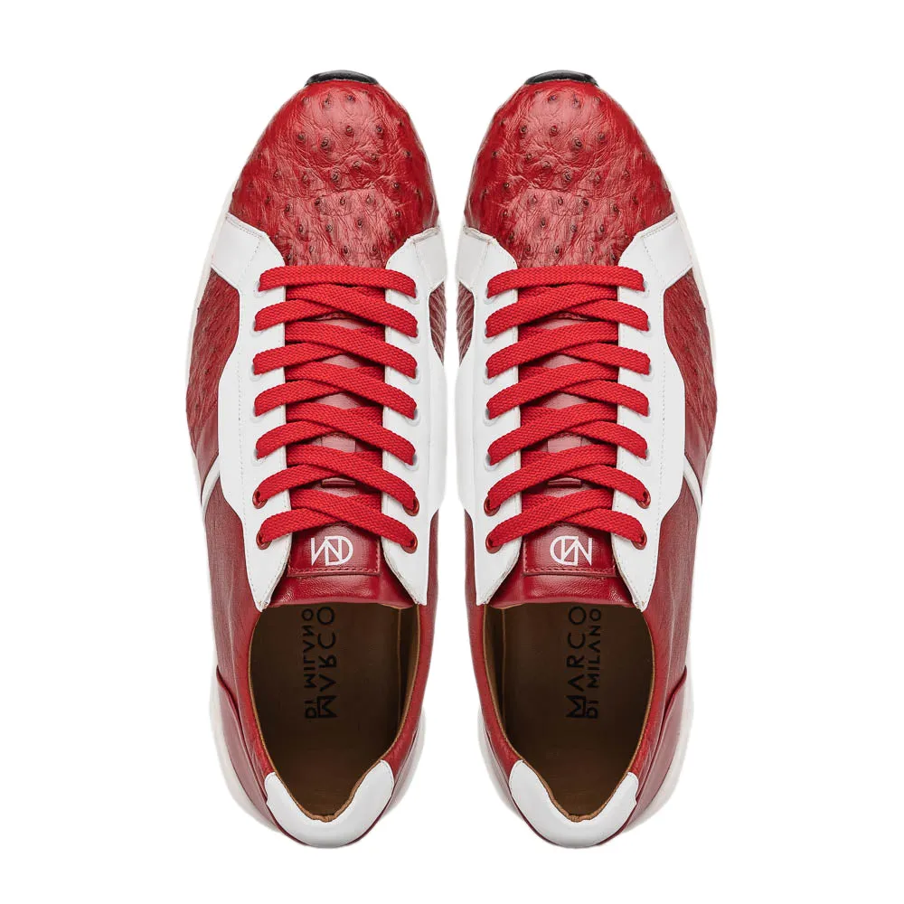 Marco Di Milano Lyon II Ostrich Rubber Red-White