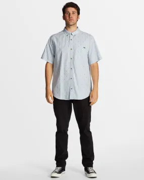 Mens All Day Jacquard Short Sleeve Shirt