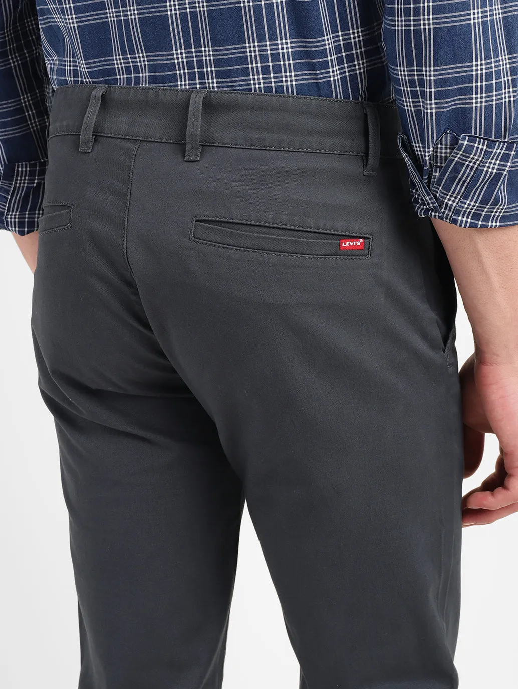 Men's Charcoal Grey Slim Fit Chinos