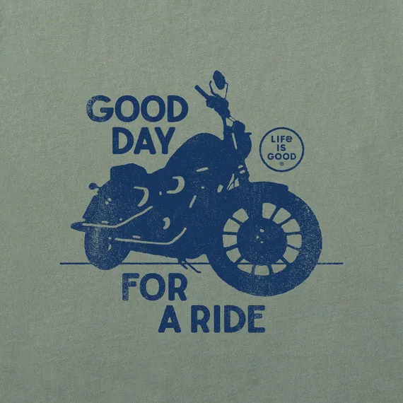 Men's Good Day For A Ride Motorcycle Short Sleeve Tee