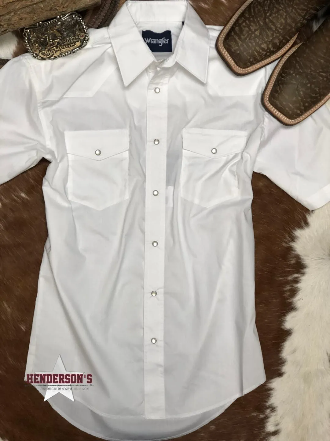 Men's Wrangler White Shirt