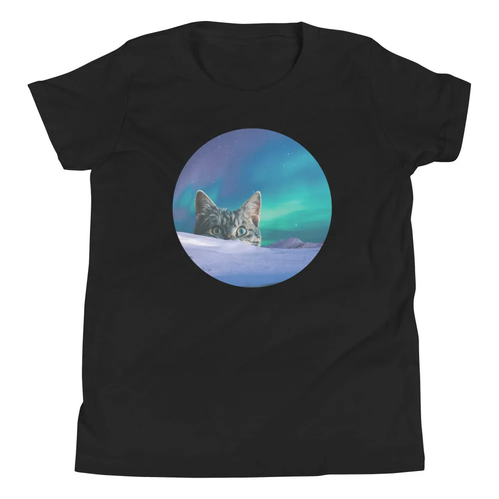 Meowthern Lights Kid's Youth Tee