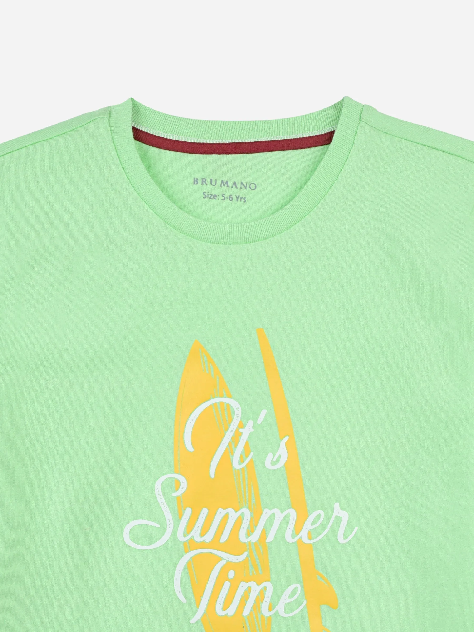 Mint Green Graphic Printed Casual T-shirt