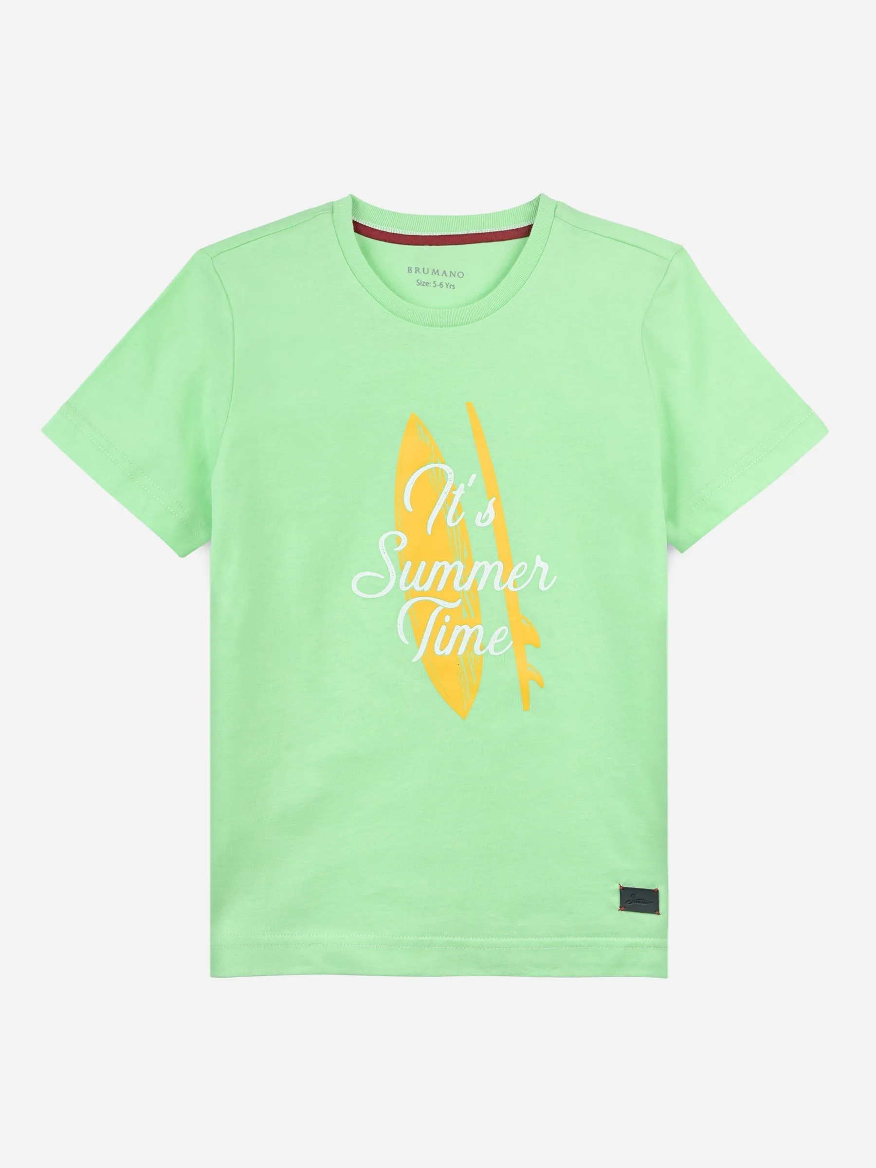 Mint Green Graphic Printed Casual T-shirt