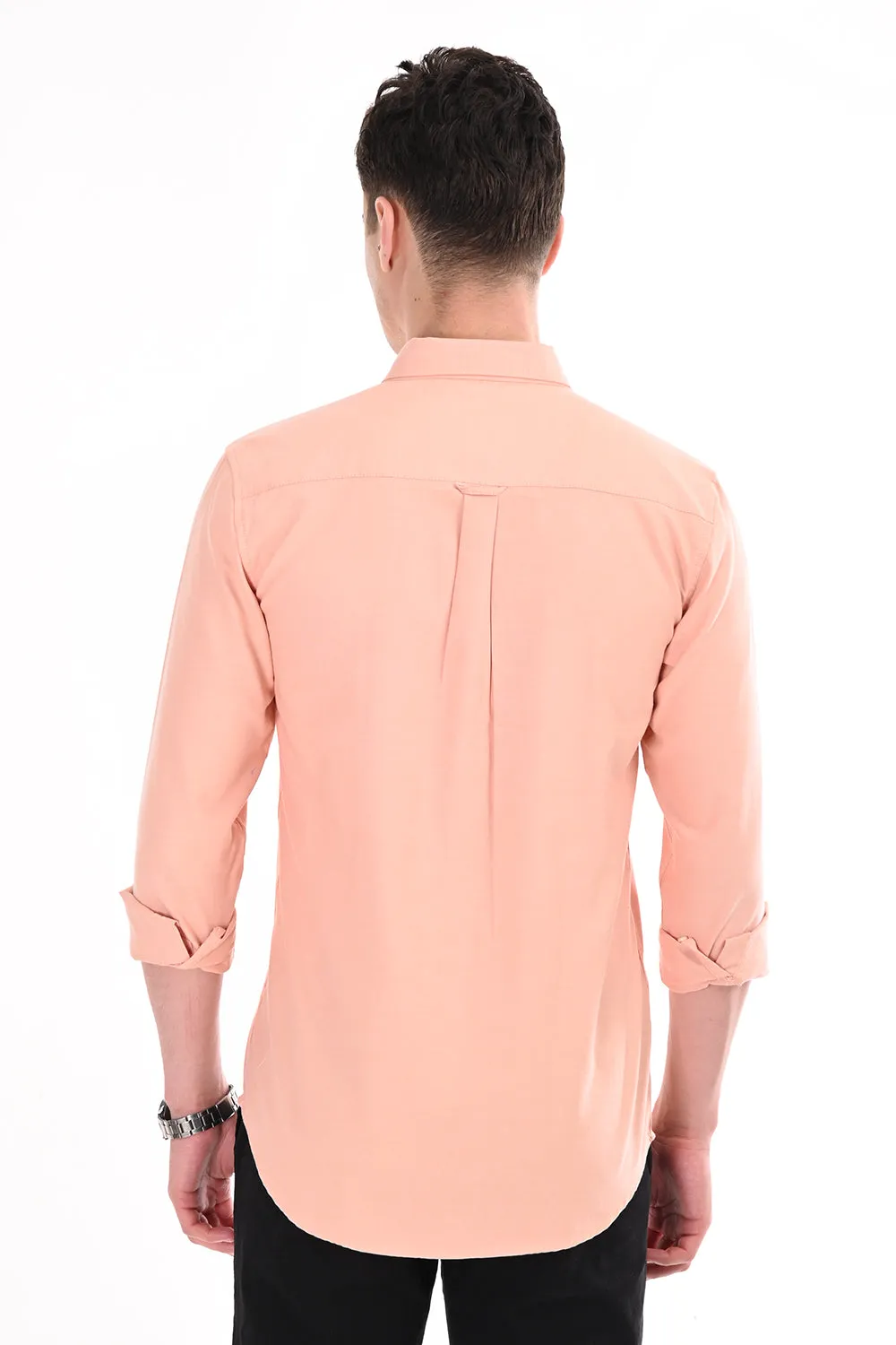 Orange New Age Oxford Semi Formal Shirt