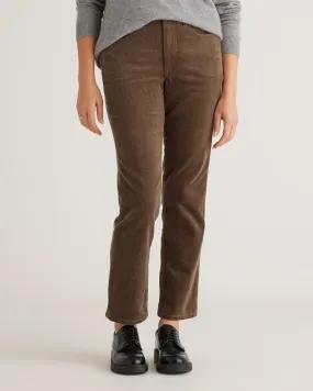 Organic Stretch Corduroy Straight Leg Pants