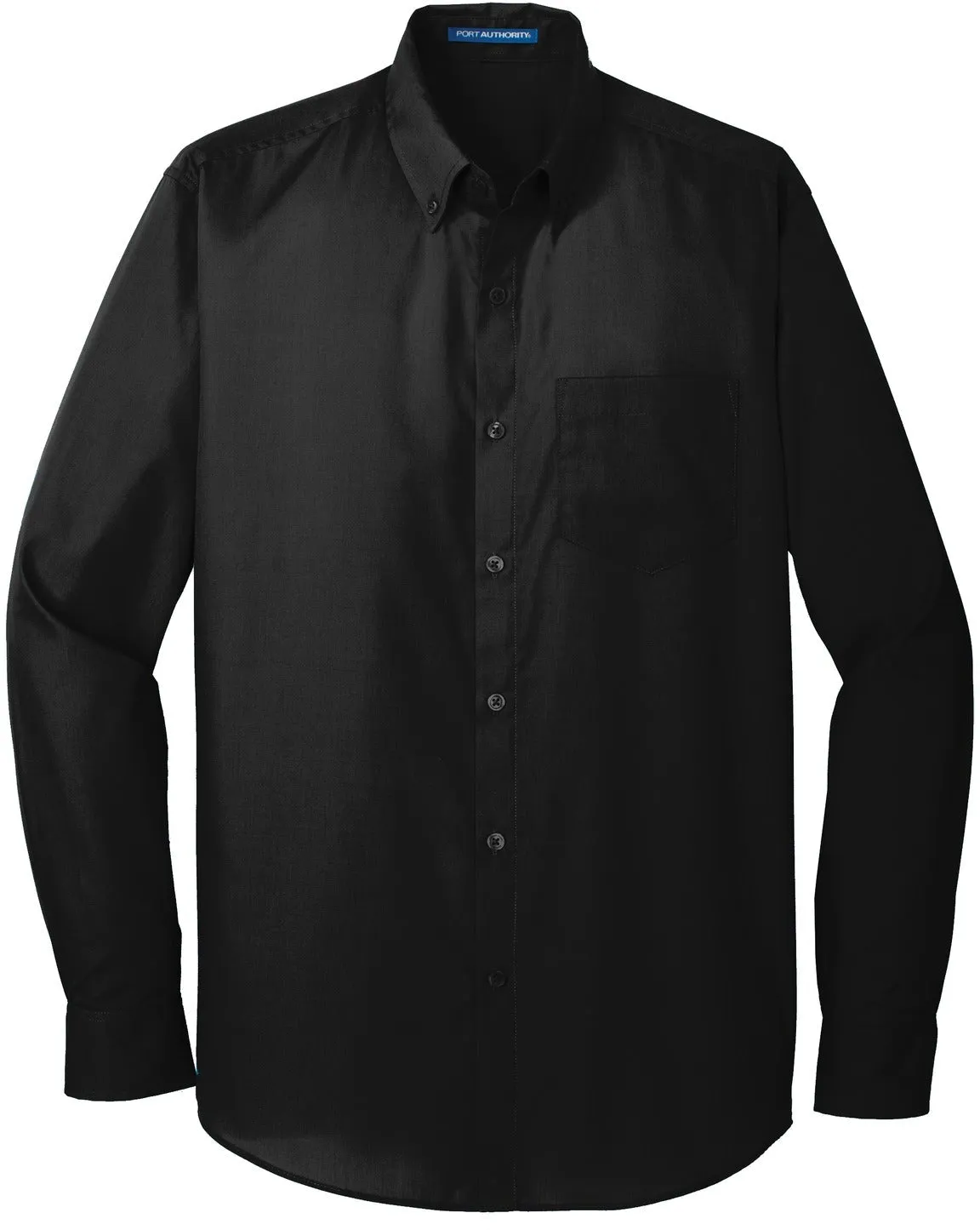 OUTLET-Port Authority Tall Long Sleeve Carefree Poplin Shirt