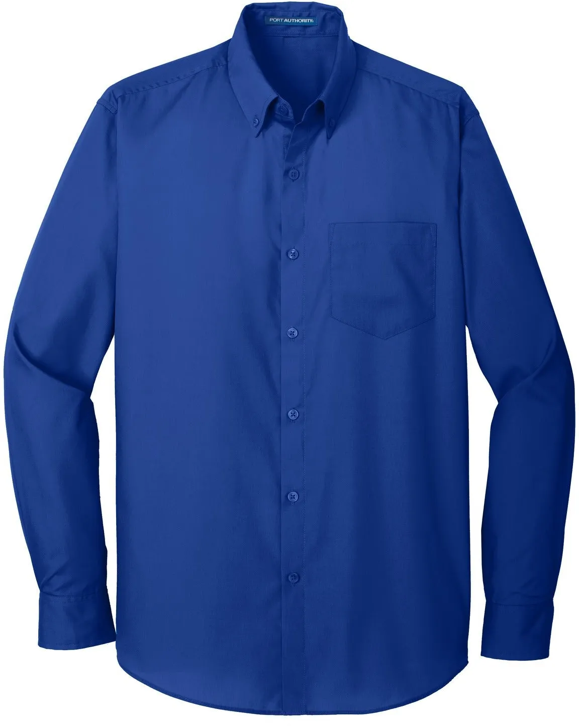 OUTLET-Port Authority Tall Long Sleeve Carefree Poplin Shirt