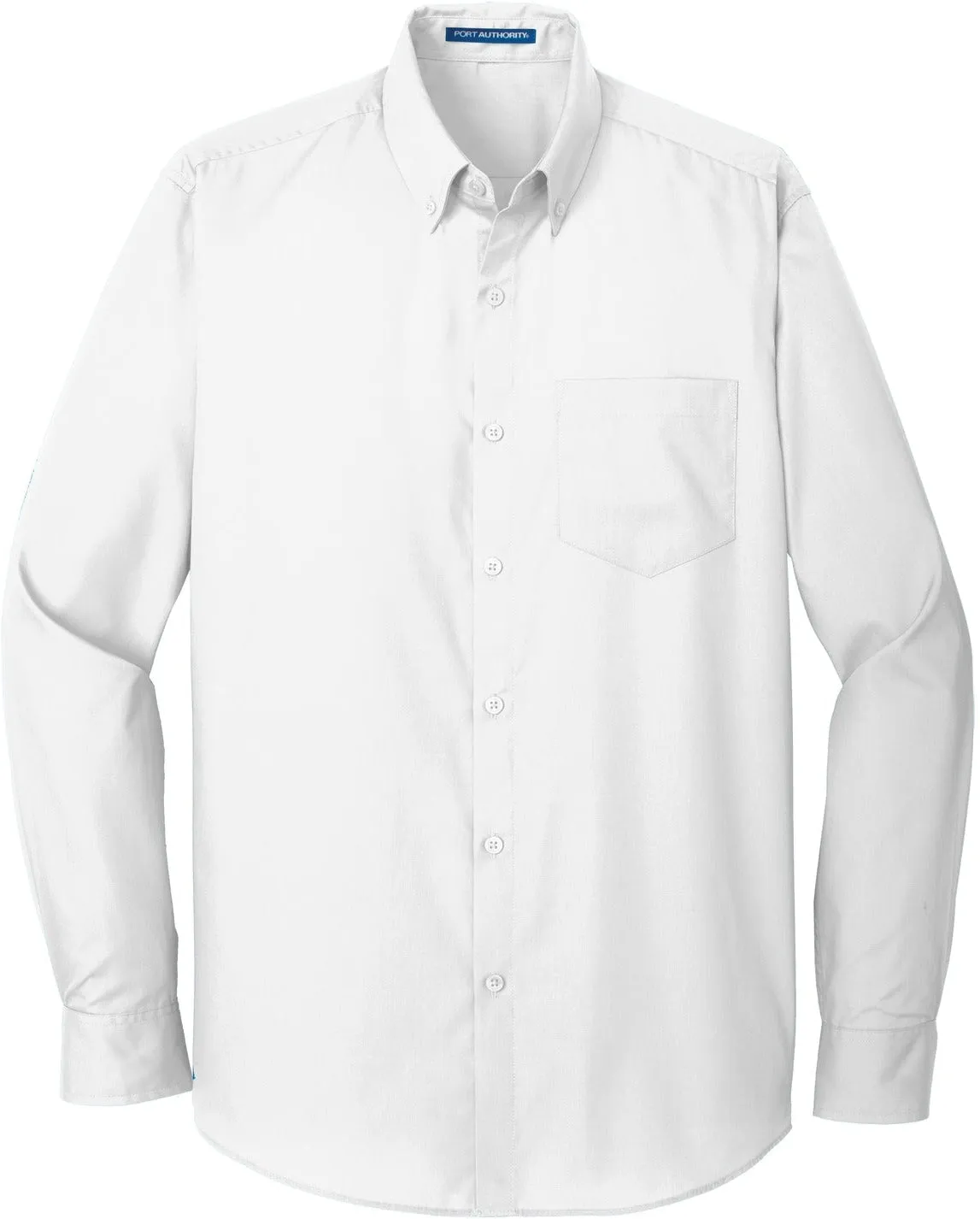 OUTLET-Port Authority Tall Long Sleeve Carefree Poplin Shirt