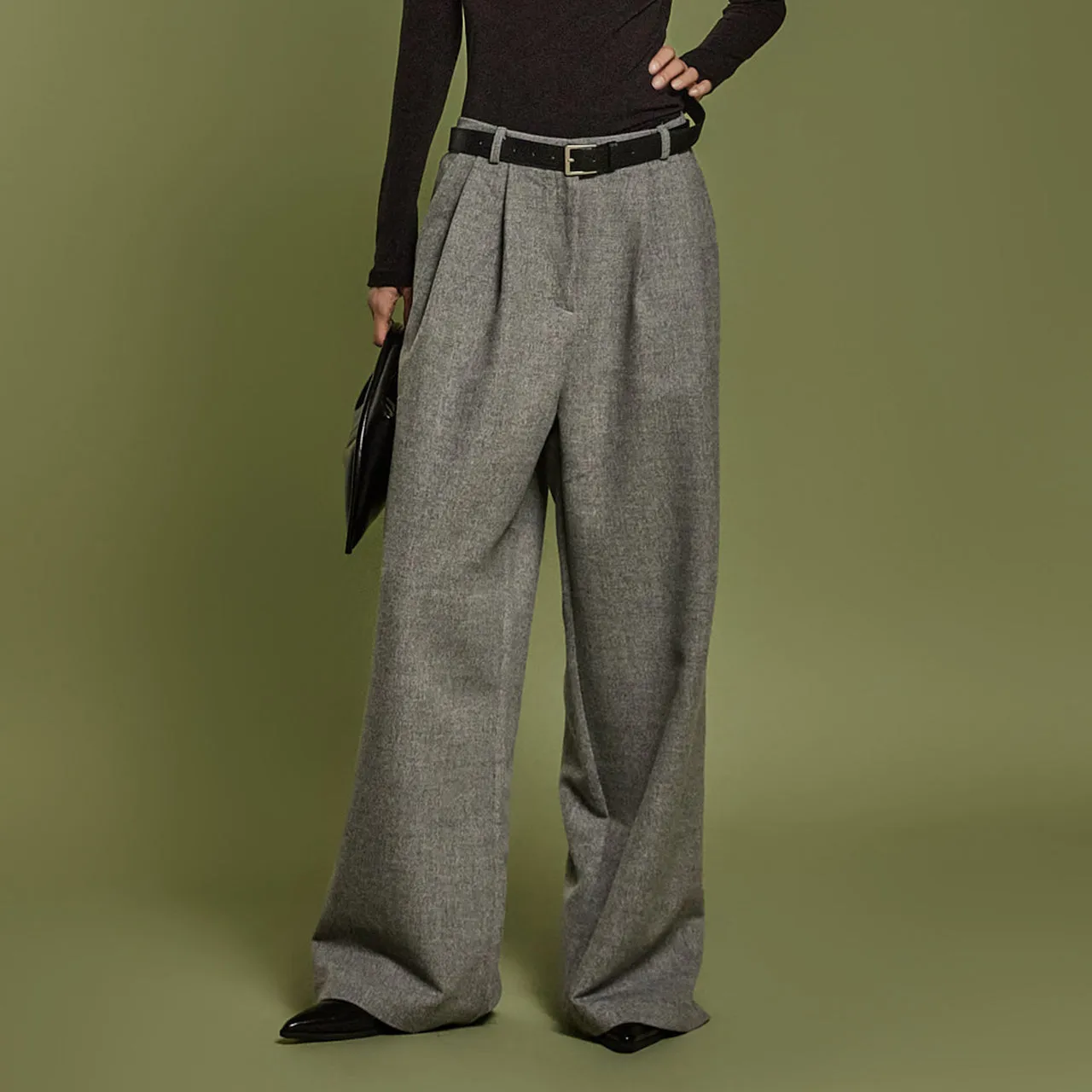 P3307 Wide Waistband Slacks