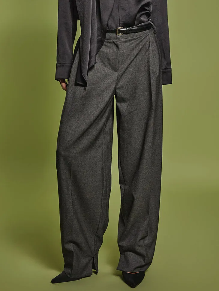 P3323 Slit Pintuck Slacks