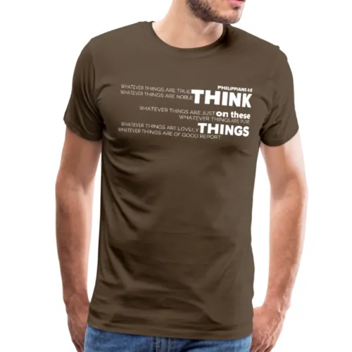 Philippians 4:8 "Think on these Things" Classic Mens T-Shirt