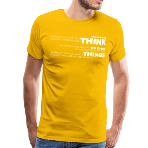 Philippians 4:8 "Think on these Things" Classic Mens T-Shirt