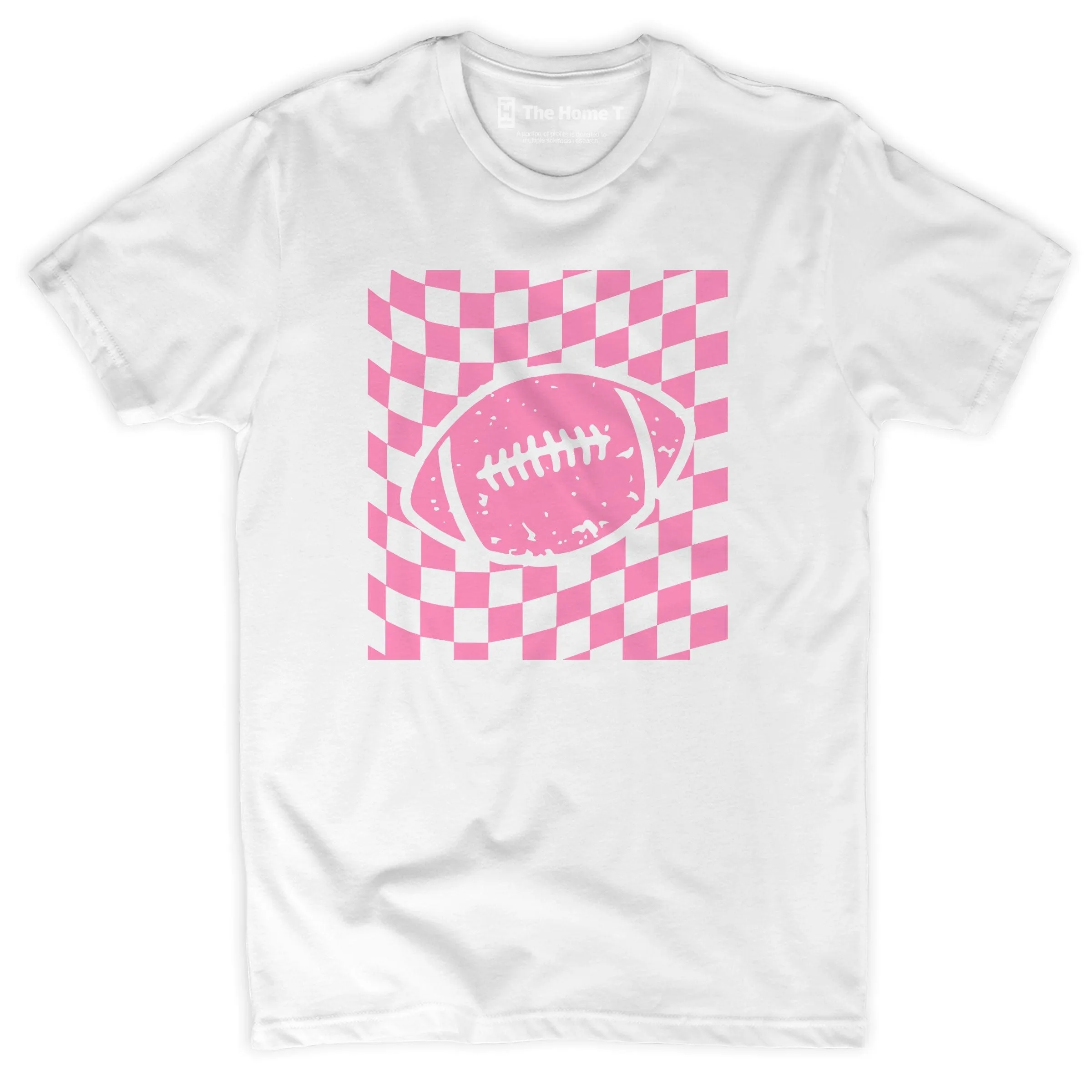 Pink Checkered Football