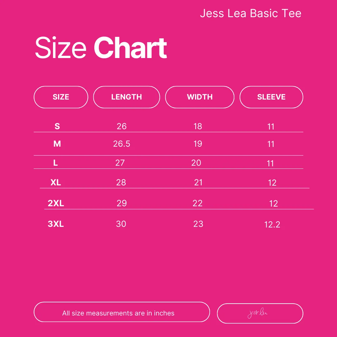 PREORDER- Jess Lea Basic Tee (Ships Early March)