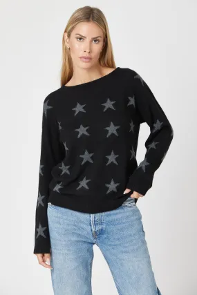 Relaxed Cashmere Star Crew